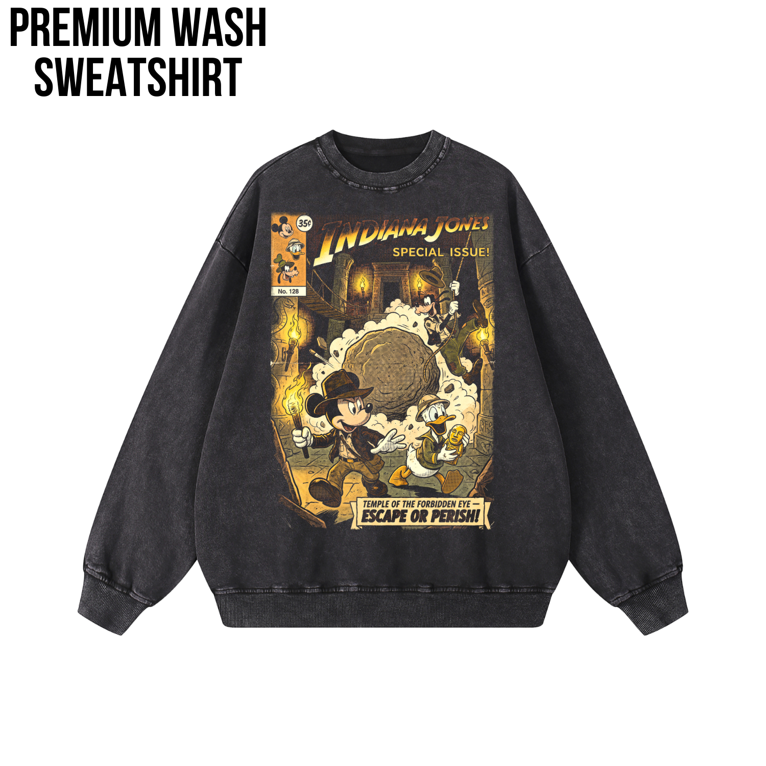 Indiana Jones Mickey Goofy Donald Shirt – Temple of the Forbidden Eye Adventure Tee