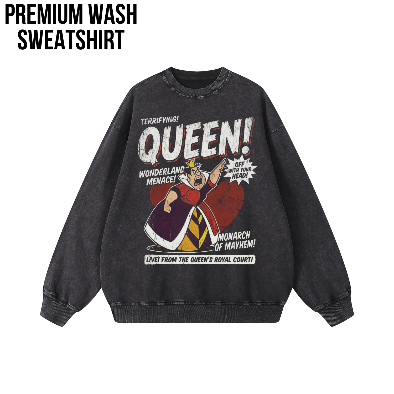 Queen of Hearts Shirt - Alice in Wonderland Graphic Tee