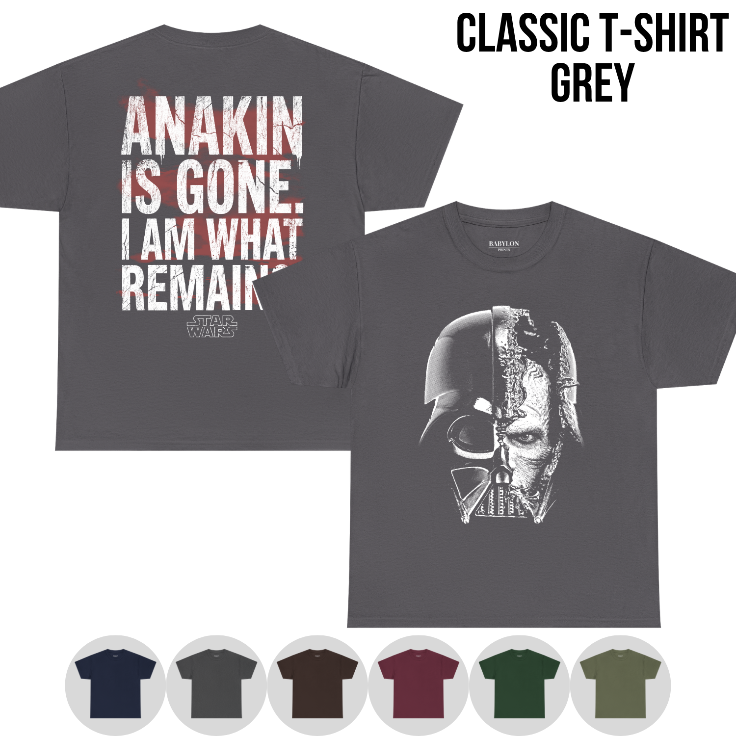 Vintage Darth Vader Shirt - Anakin Is Gone Star Wars Sith Tee