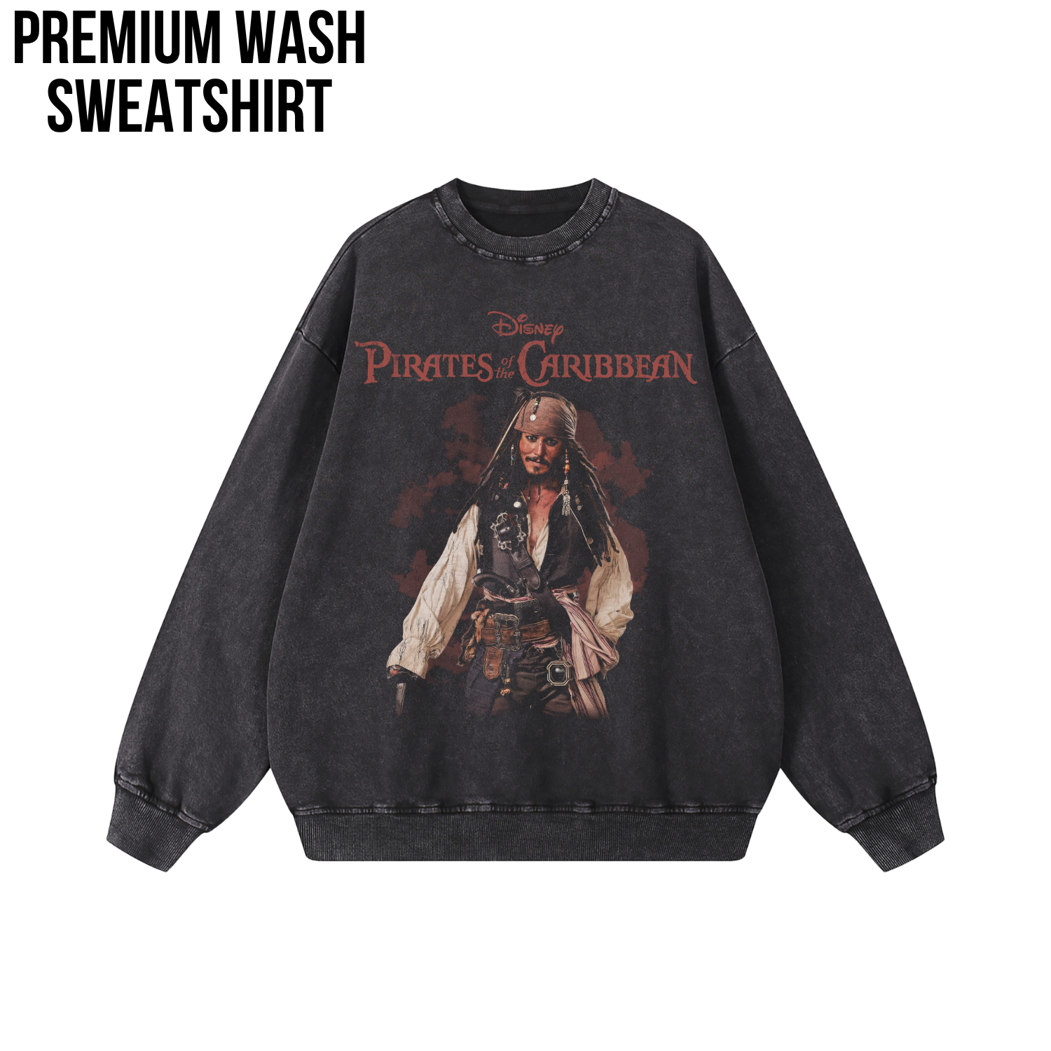 Jack Sparrow Shirt – Disney Pirates of the Caribbean Captain Jack Sparrow Full Body Portrait Tee, Jack Sparrow Fan Gift, Johnny Depp Pirates Graphic Shirt, Disney Pirates Shirt