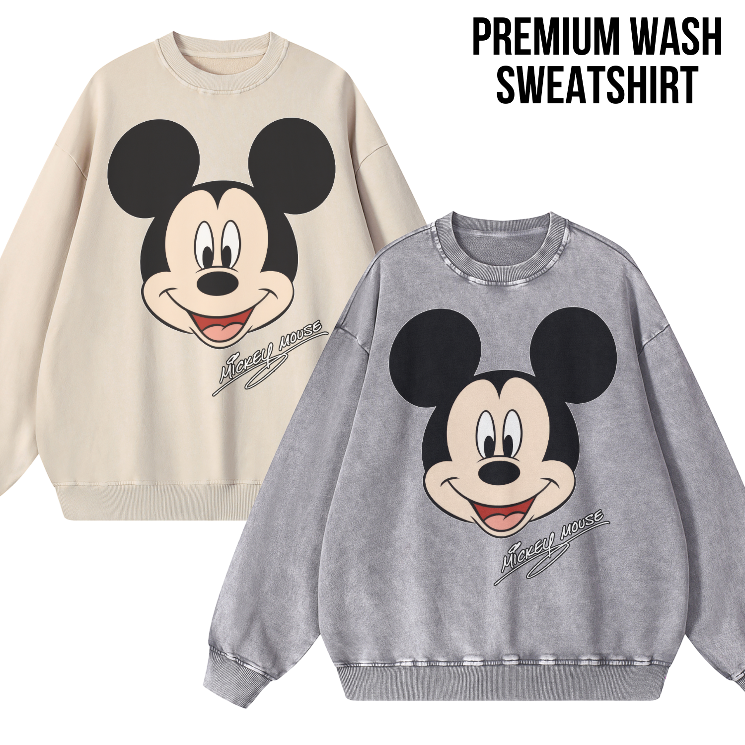 Retro Mickey Mouse Shirt - Disney Mickey Mouse Signature Tee