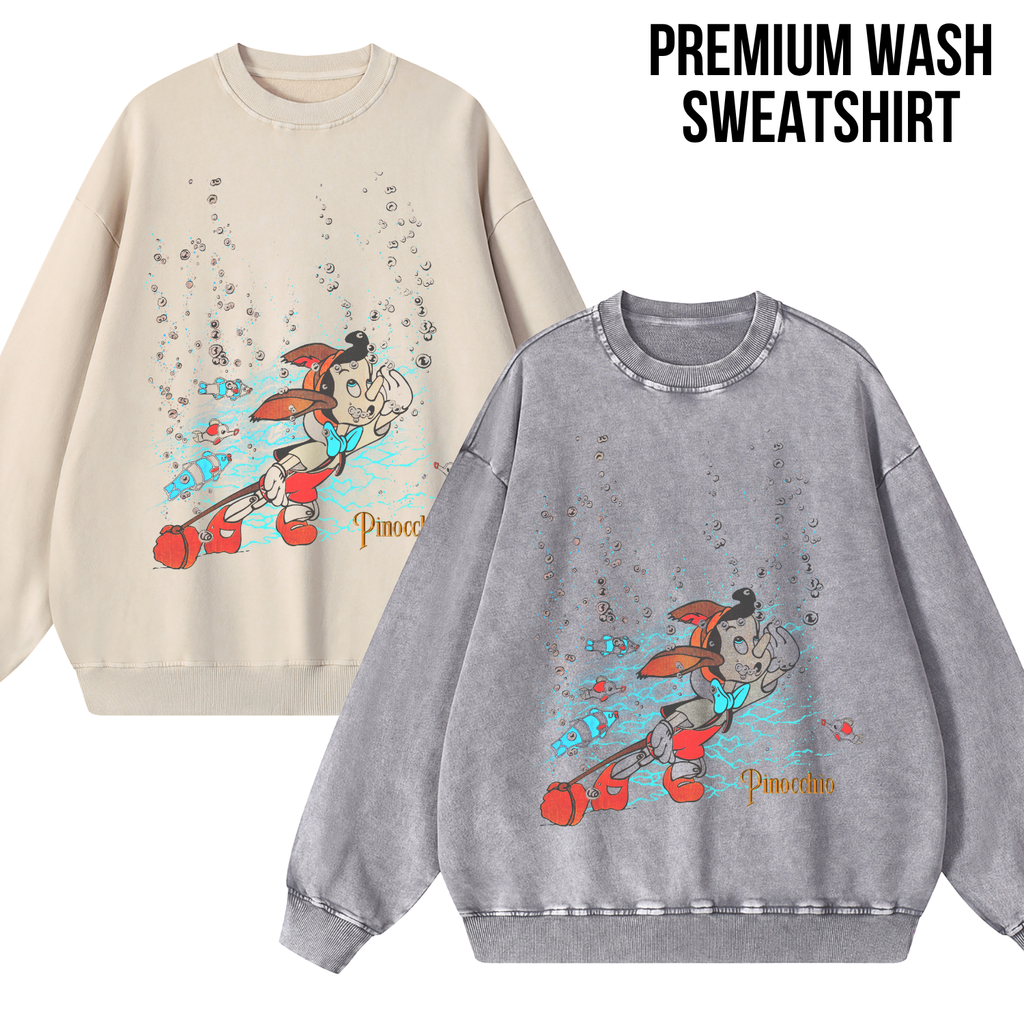 Pinocchio Shirt – Disney Pinocchio Underwater Scene Graphic Tee, Pinocchio Disney Fan Gift, Disney Classic Animated Shirt, Disney Nostalgia Tee