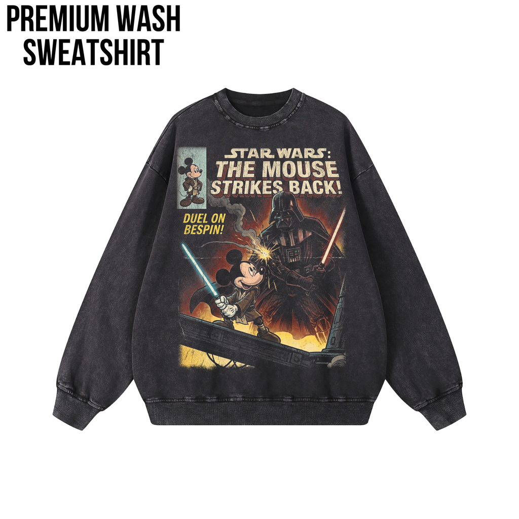 Star Wars Mickey vs Vader Shirt – The Mouse Strikes Back Vintage Comic Tee