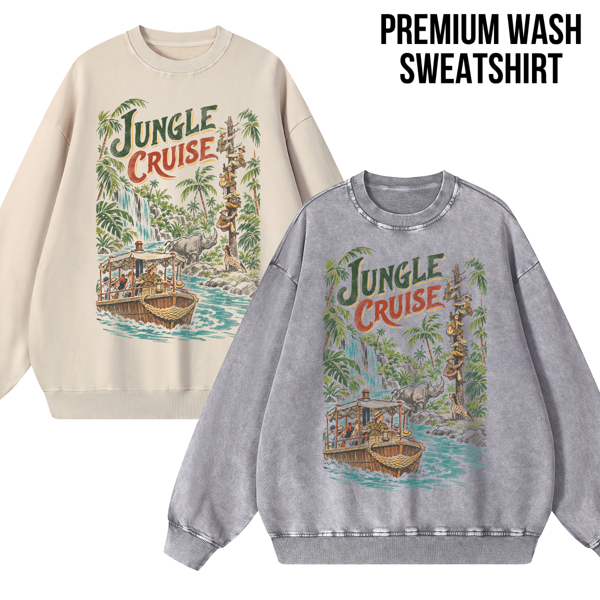 Jungle Cruise Shirt – Disney Jungle Cruise Vintage Graphic Shirt, Skipper Ride Scene Tee, Disney Parks Fan Gift, Disneyland Attraction Merch