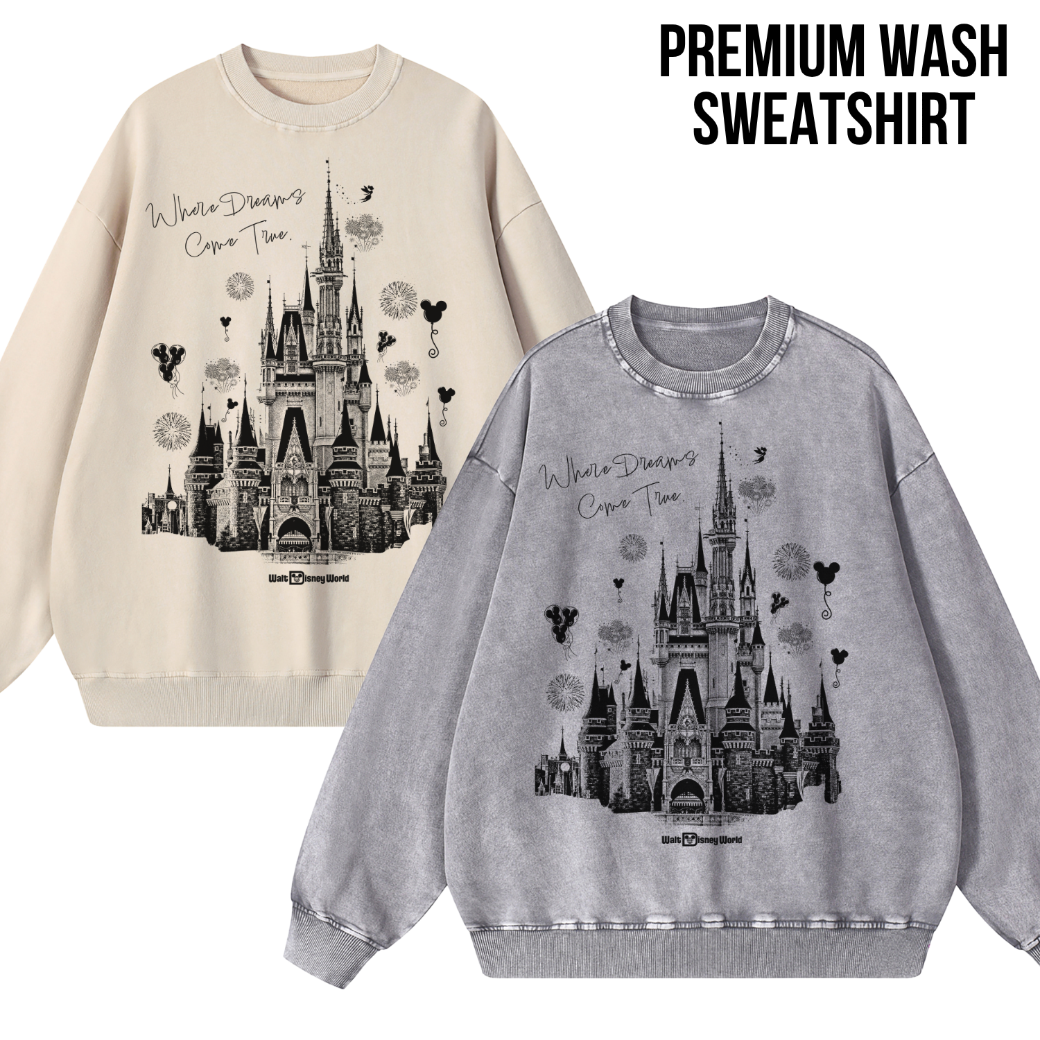 Disney Castle Shirt – Where Dreams Come True Disneyworld Tee