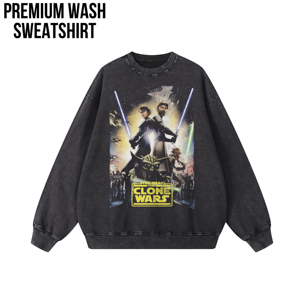 Star Wars The Clone Wars Shirt – Anakin Obi-Wan Ahsoka Yoda Graphic Tee