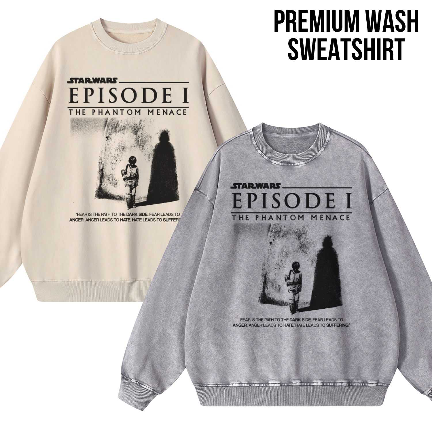 Star Wars Anakin Skywalker Shirt – Fear Is The Path To The Dark Side Tee, Phantom Menace Shirt