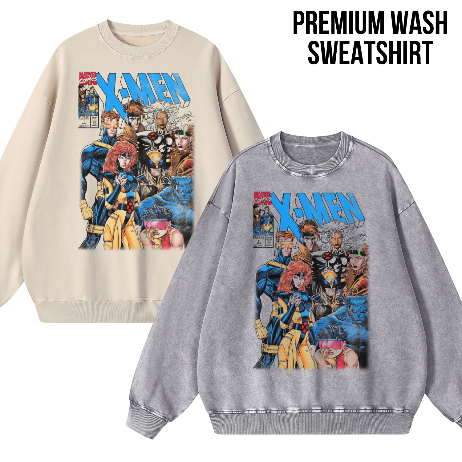 X-Men Shirt – Marvel Comics X-Men #1 Comic Cover Graphic Tee, X-Men Fan Gift, Cyclops Wolverine Storm Gambit Rogue Marvel Shirt, 90s Comic Book Tee