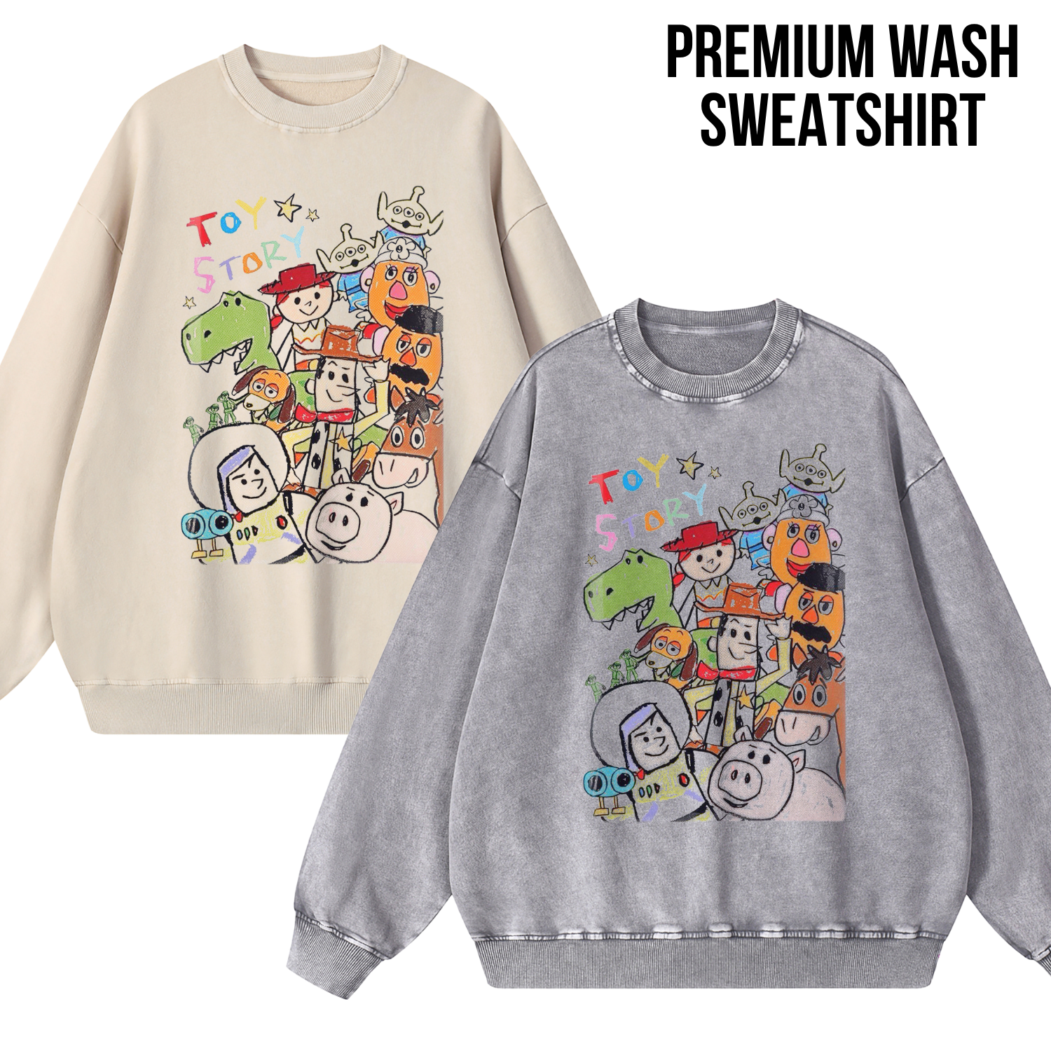 Toy Story Sketch Shirt – Hand Drawn Pixar Characters Tee, Cute Toy Story Shirt