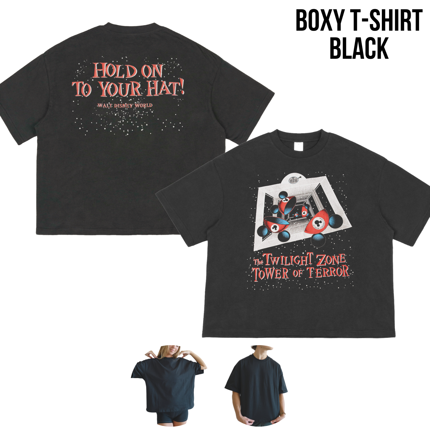 Vintage Tower of Terror Shirt – Twilight Zone Disney Ride Tee, Front Back Print Tee