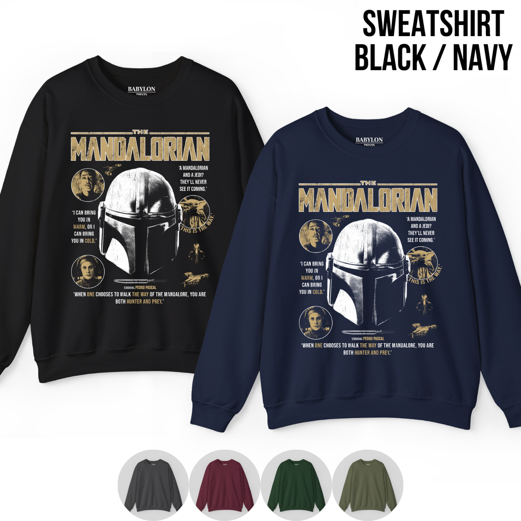 Star Wars The Mandalorian Shirt – This Is The Way Tee, Din Djarin and Grogu Graphic Tee