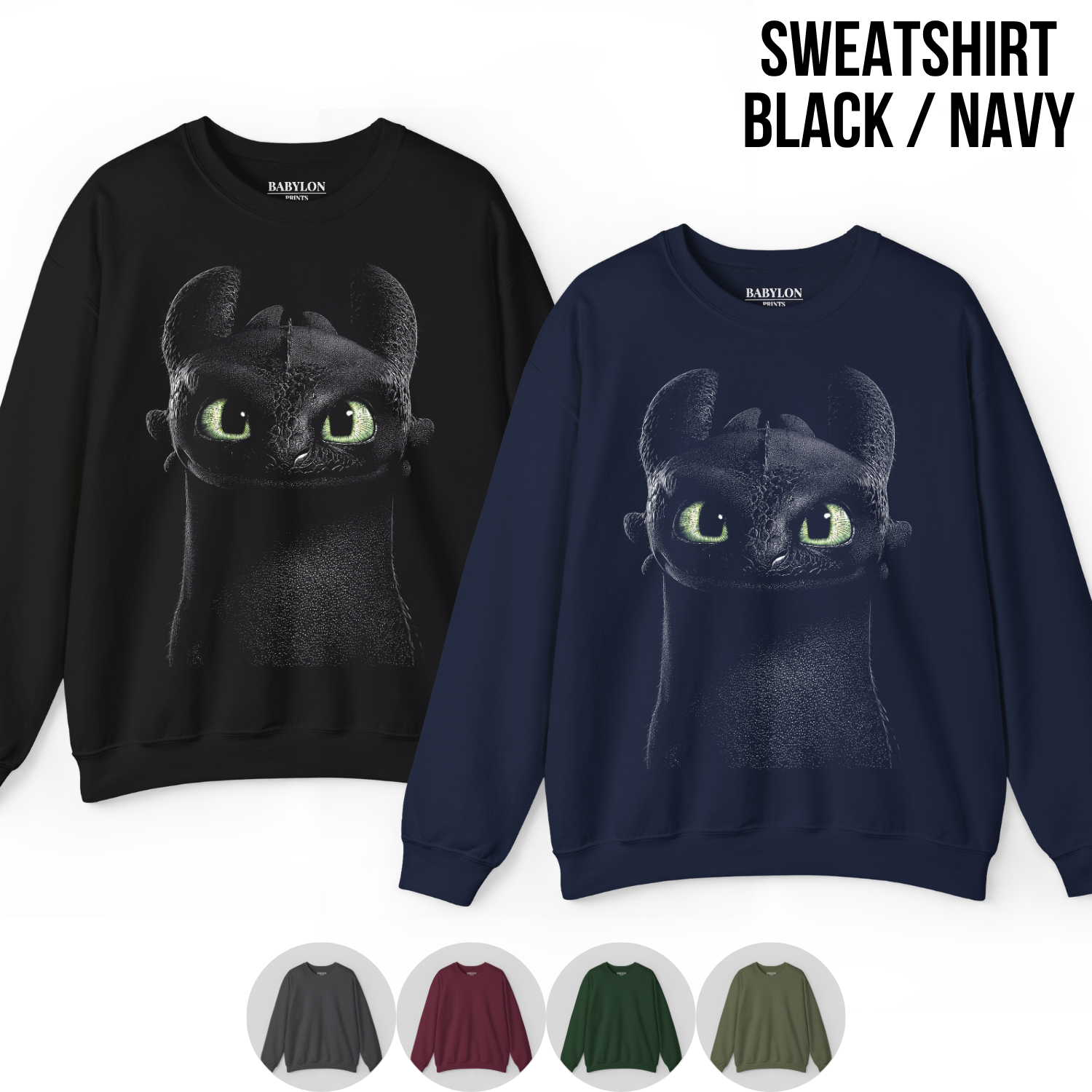 Toothless Shirt – How To Train Your Dragon Close Up Graphic Tee, Toothless Night Fury Fan Gift