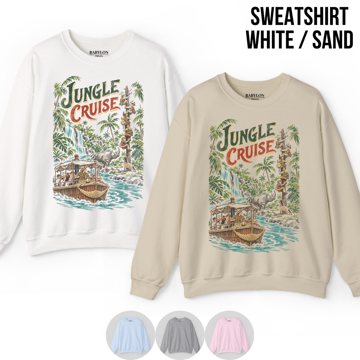 Jungle Cruise Shirt – Disney Jungle Cruise Vintage Graphic Shirt, Skipper Ride Scene Tee, Disney Parks Fan Gift, Disneyland Attraction Merch