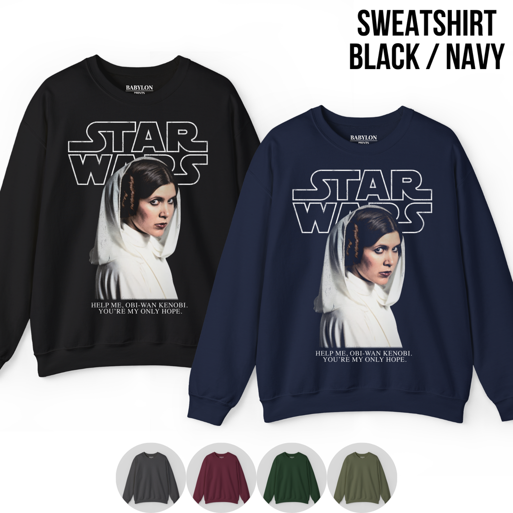 Star Wars Princess Leia Shirt – You're My Only Hope Tee, Star Wars Original Trilogy Shirt