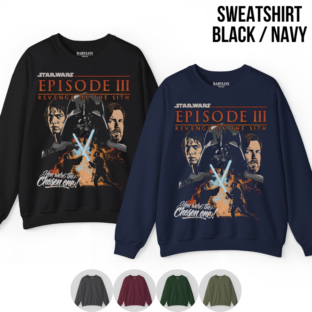 Star Wars Revenge of the Sith Shirt – Anakin vs Obi-Wan Graphic Tee, Episode III Vintage Shirt
