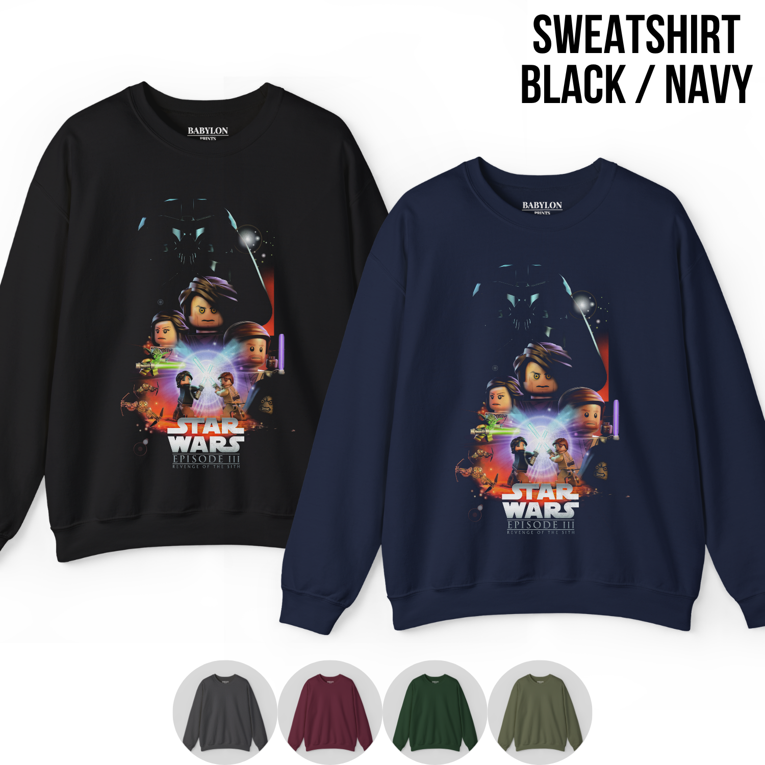 Star Wars Lego Shirt – Revenge of the Sith Lego Graphic Tee, Lego Star Wars Episode III Tee