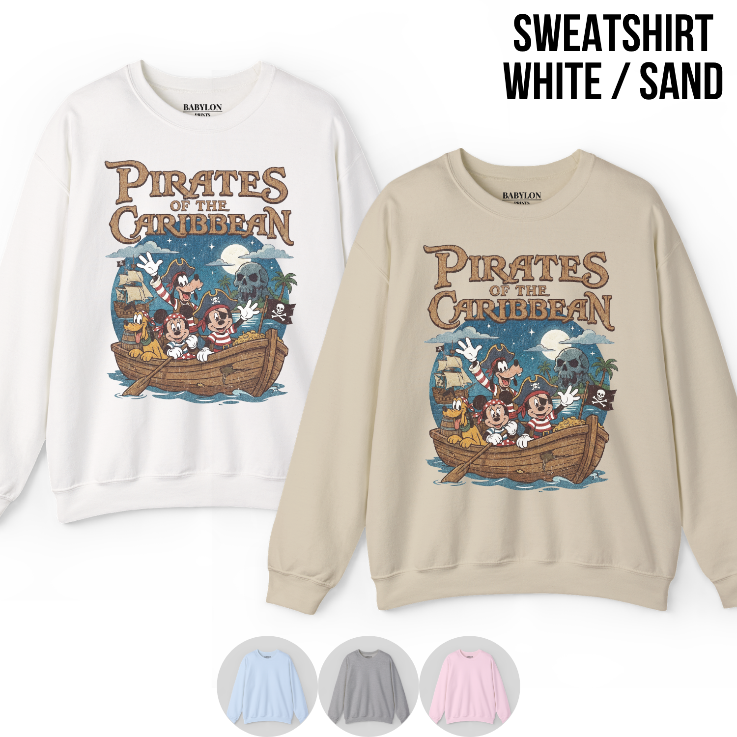 Mickey & Friends Pirates of the Caribbean Shirt - Disneyland Pirates Ride Tee