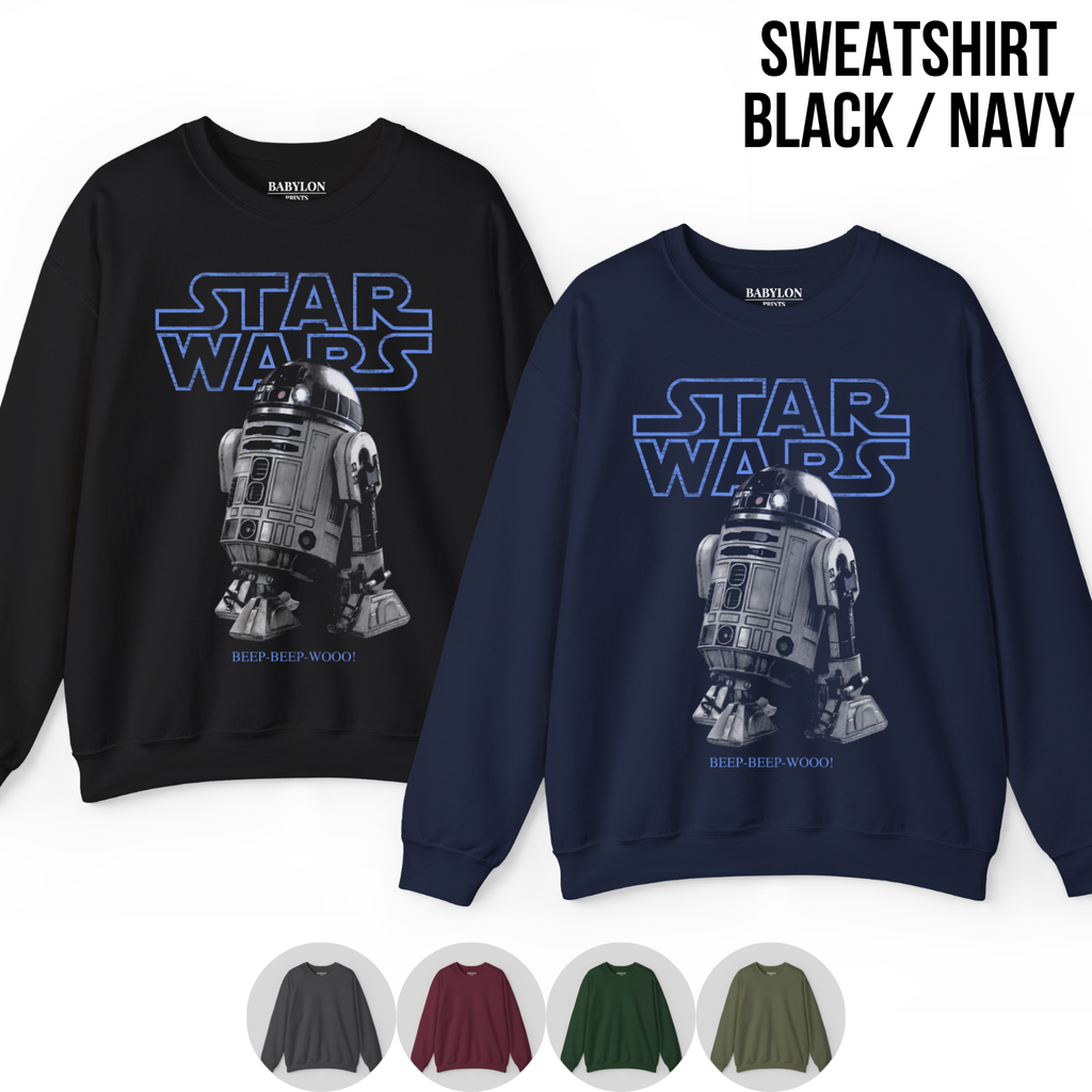 R2-D2 Star Wars Shirt – Star Wars R2-D2 Beep Beep Wooo Graphic Tee, R2-D2 Fan Gift, Star Wars Droid Shirt, Star Wars Fan Graphic Tee