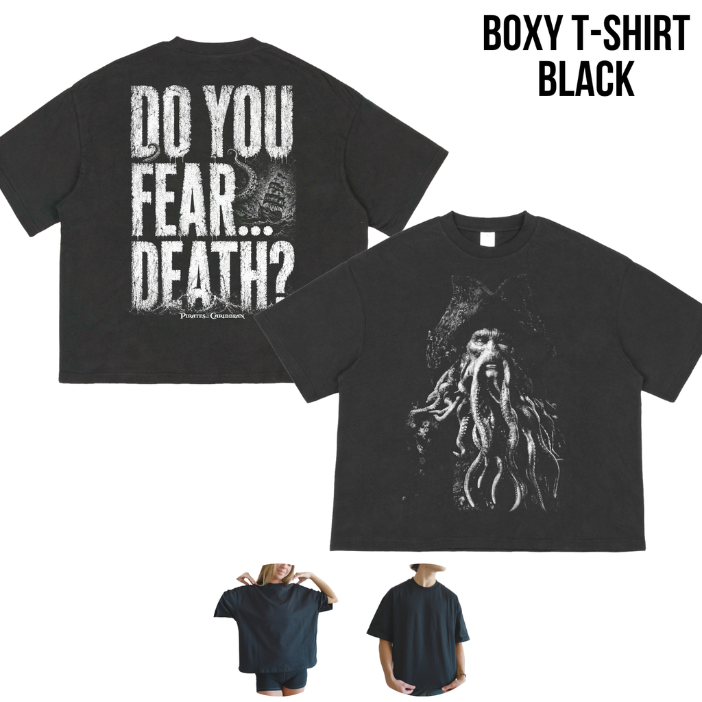 Davy Jones Shirt – Pirates of the Caribbean Davy Jones Do You Fear Death Double Sided Tee, Davy Jones Fan Gift, Pirates Villain Graphic Shirt, Disney Pirates Shirt