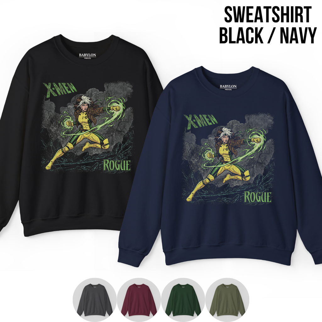 Rogue X-Men Shirt – X-Men Rogue Comic Graphic Tee, Rogue Marvel Fan Gift, X-Men Comic Shirt, Marvel Mutant Graphic Tee