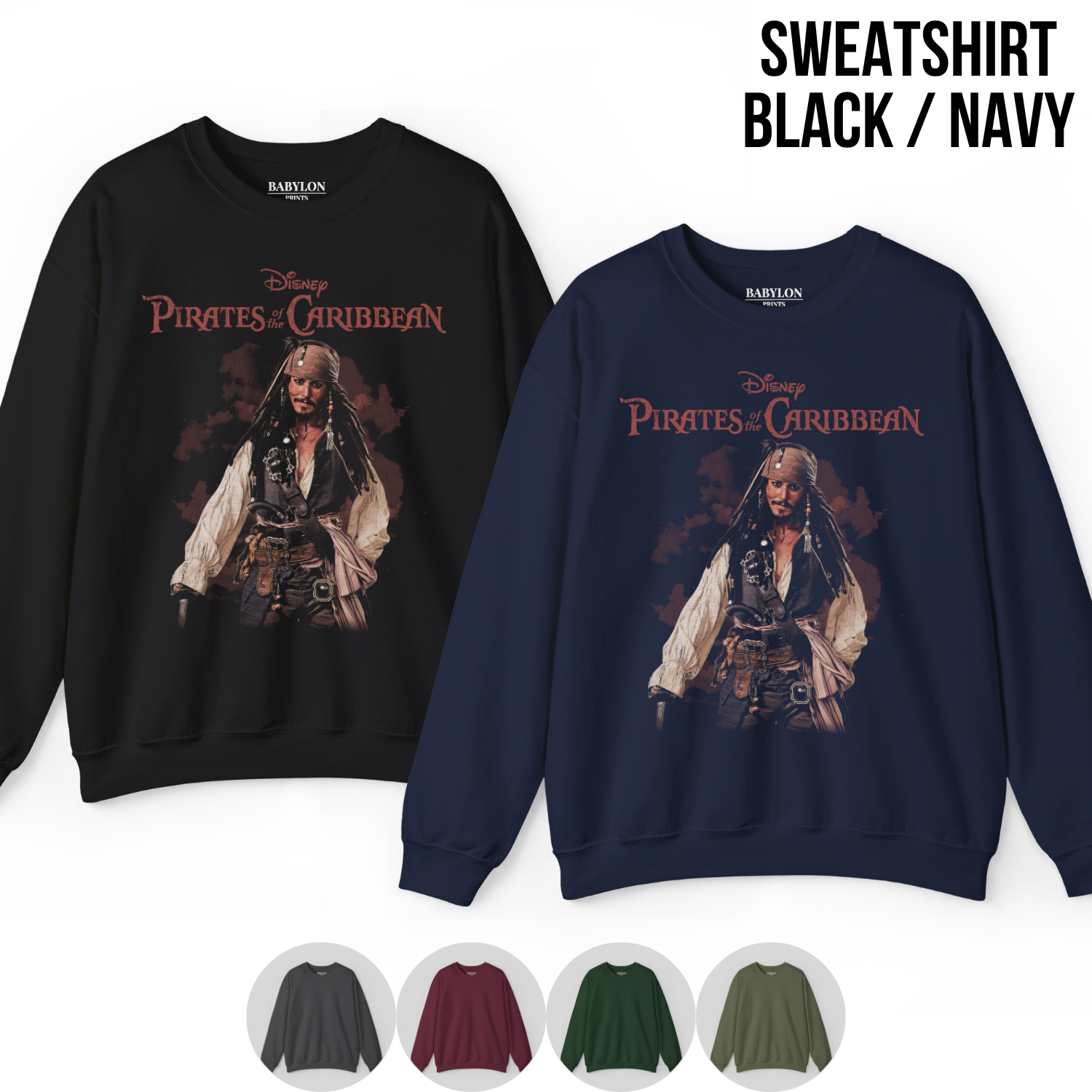 Jack Sparrow Shirt – Disney Pirates of the Caribbean Captain Jack Sparrow Full Body Portrait Tee, Jack Sparrow Fan Gift, Johnny Depp Pirates Graphic Shirt, Disney Pirates Shirt