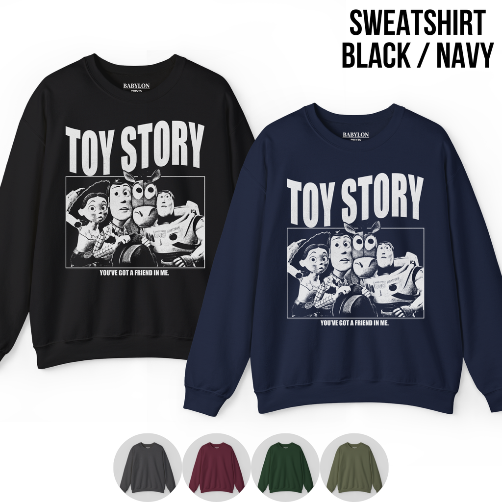 Toy Story Shirt - Retro Woody Buzz Jessie Bullseye Graphic Tee