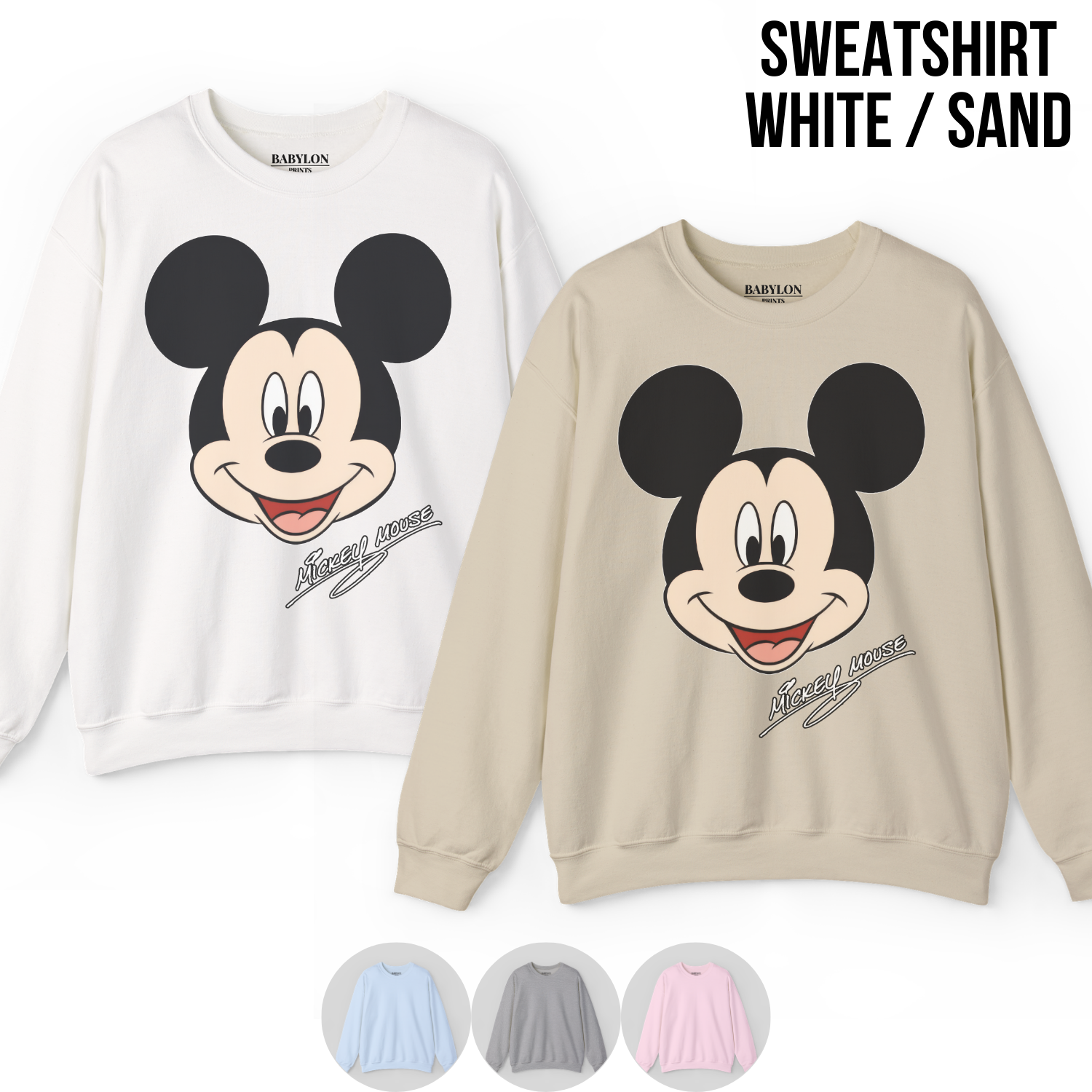 Retro Mickey Mouse Shirt - Disney Mickey Mouse Signature Tee