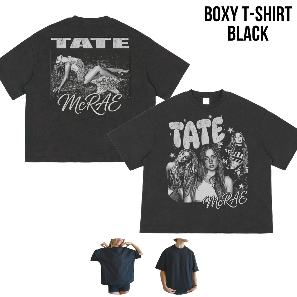 Retro Tate McRae Shirt - Front Back Print Vintage Aesthetic Tee