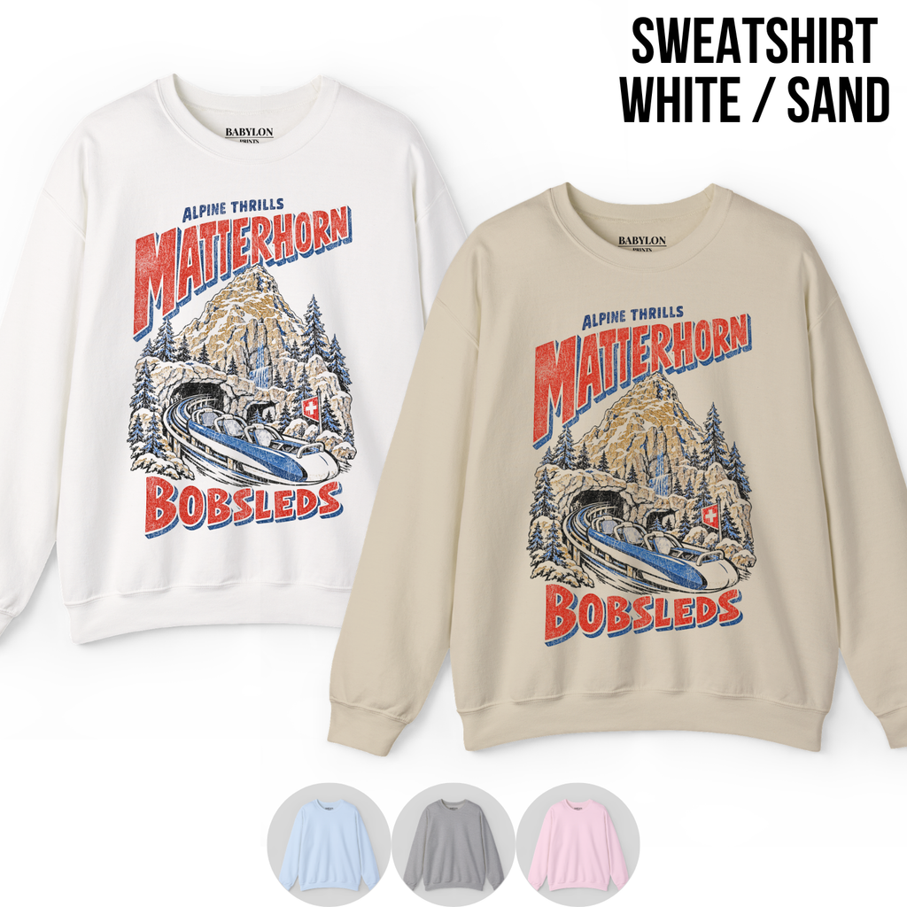 Matterhorn Bobsleds Shirt – Disneyland Alpine Thrills Ride Graphic Shirt, Disney Parks Fan Gift, Vintage Matterhorn Poster Shirt, Retro Disney Attraction Merch
