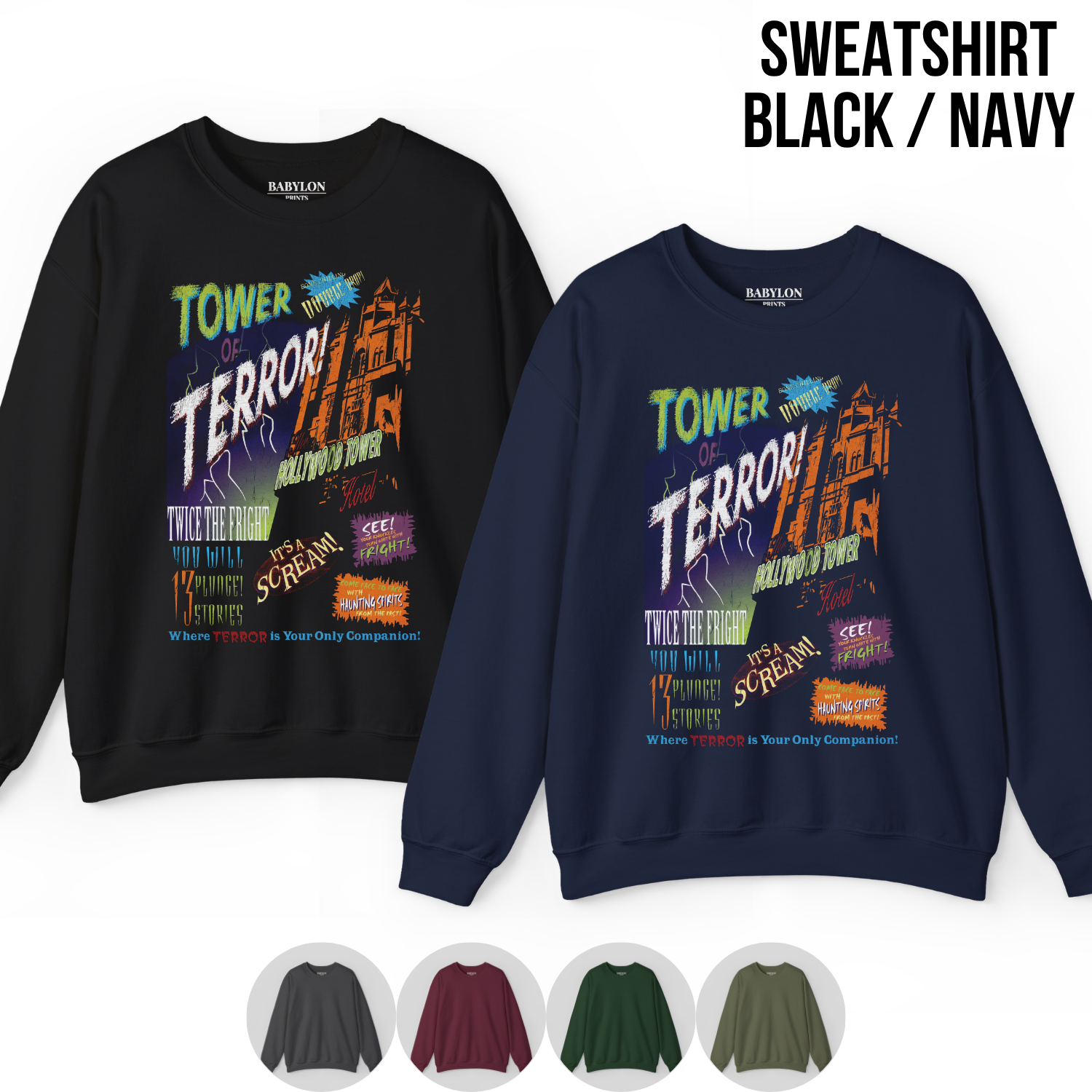 Vintage Tower of Terror Shirt – Retro Disney Ride Tee, Hollywood Studios Shirt