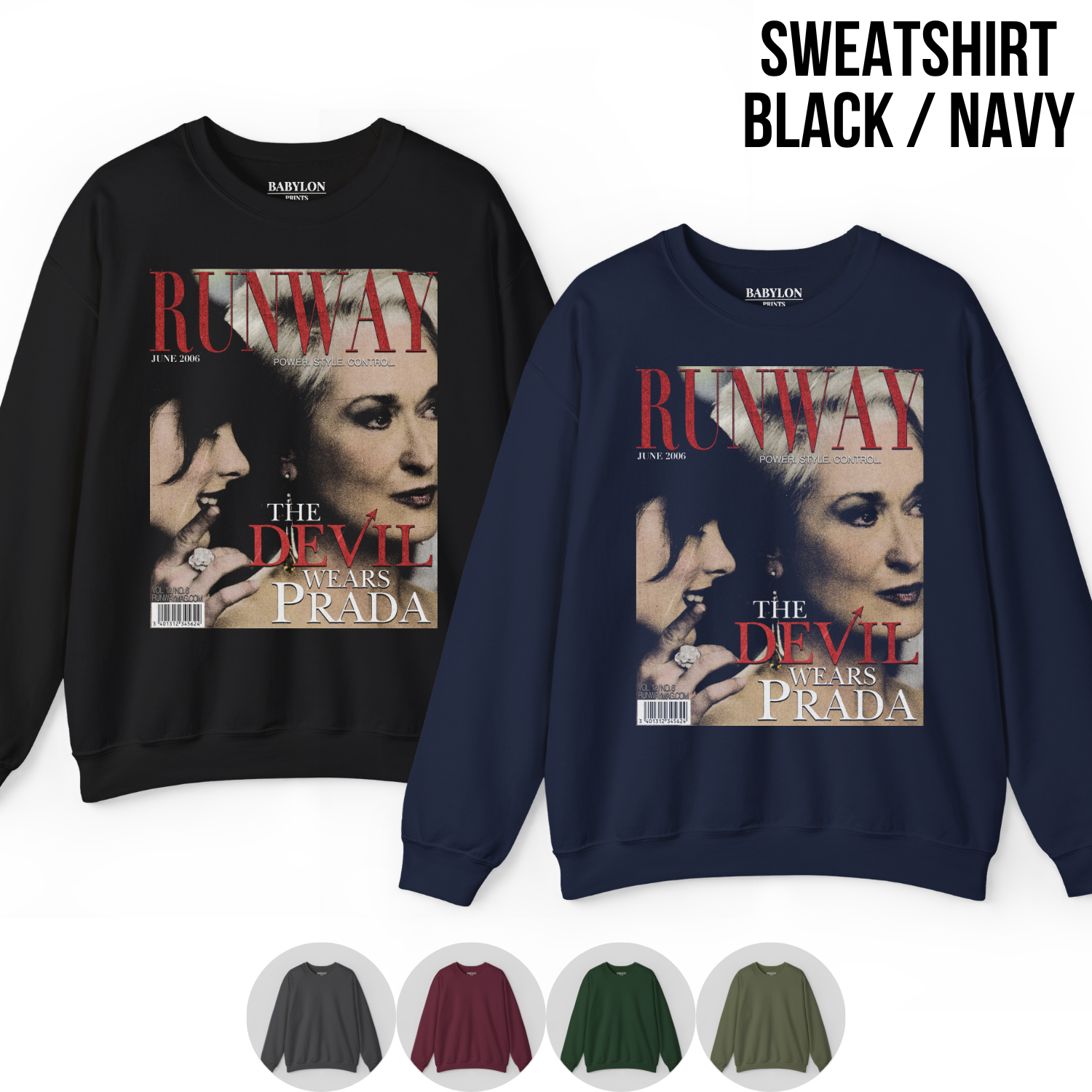 Retro Devil Wears Prada Shirt – Runway Magazine Miranda Priestly Andy Sachs Shirt