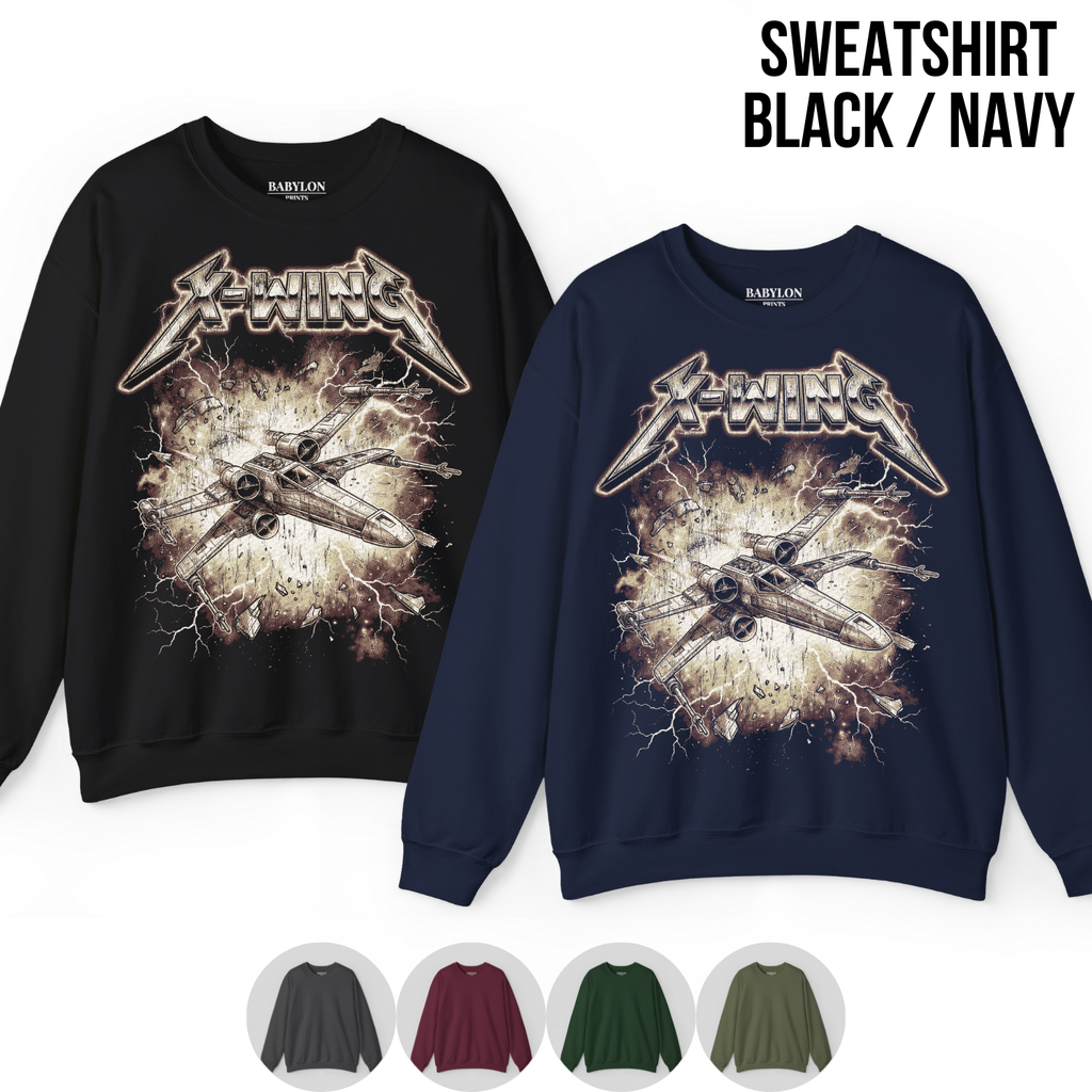 X-Wing Starfighter Shirt – Retro Star Wars Heavy Metal Tee