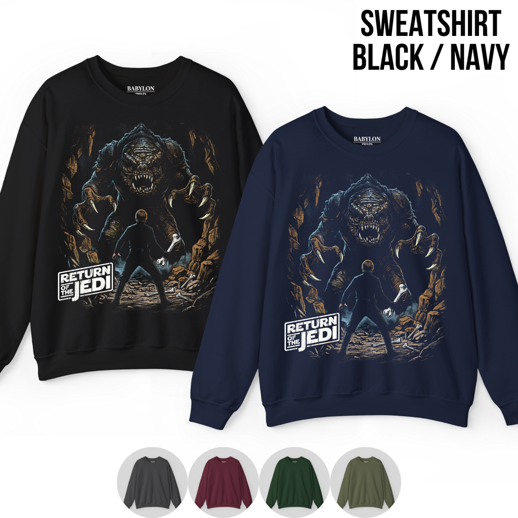 Star Wars Return of the Jedi Rancor Scene Shirt: Luke Skywalker vs Rancor Tee