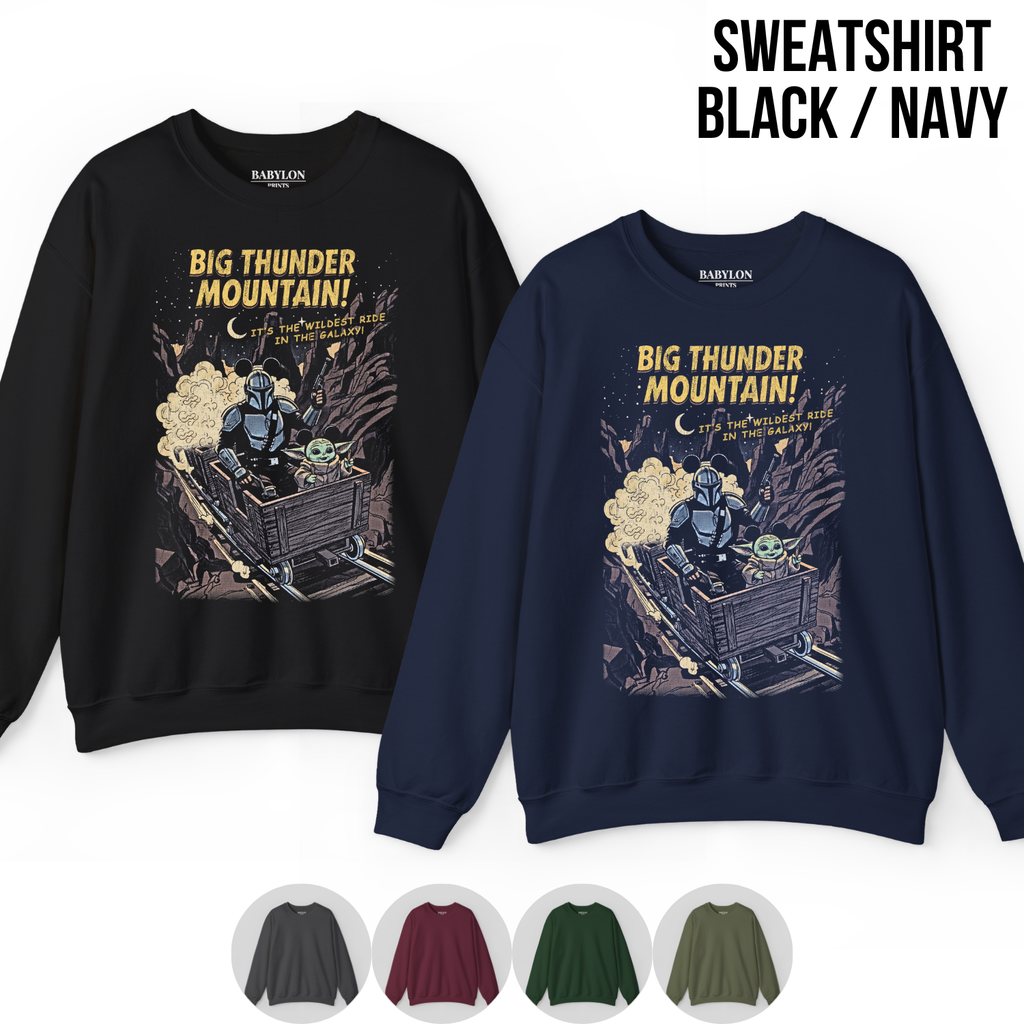 Mandalorian Big Thunder Mountain Shirt – Star Wars Disney Ride Tee, Grogu Mandalorian Shirt