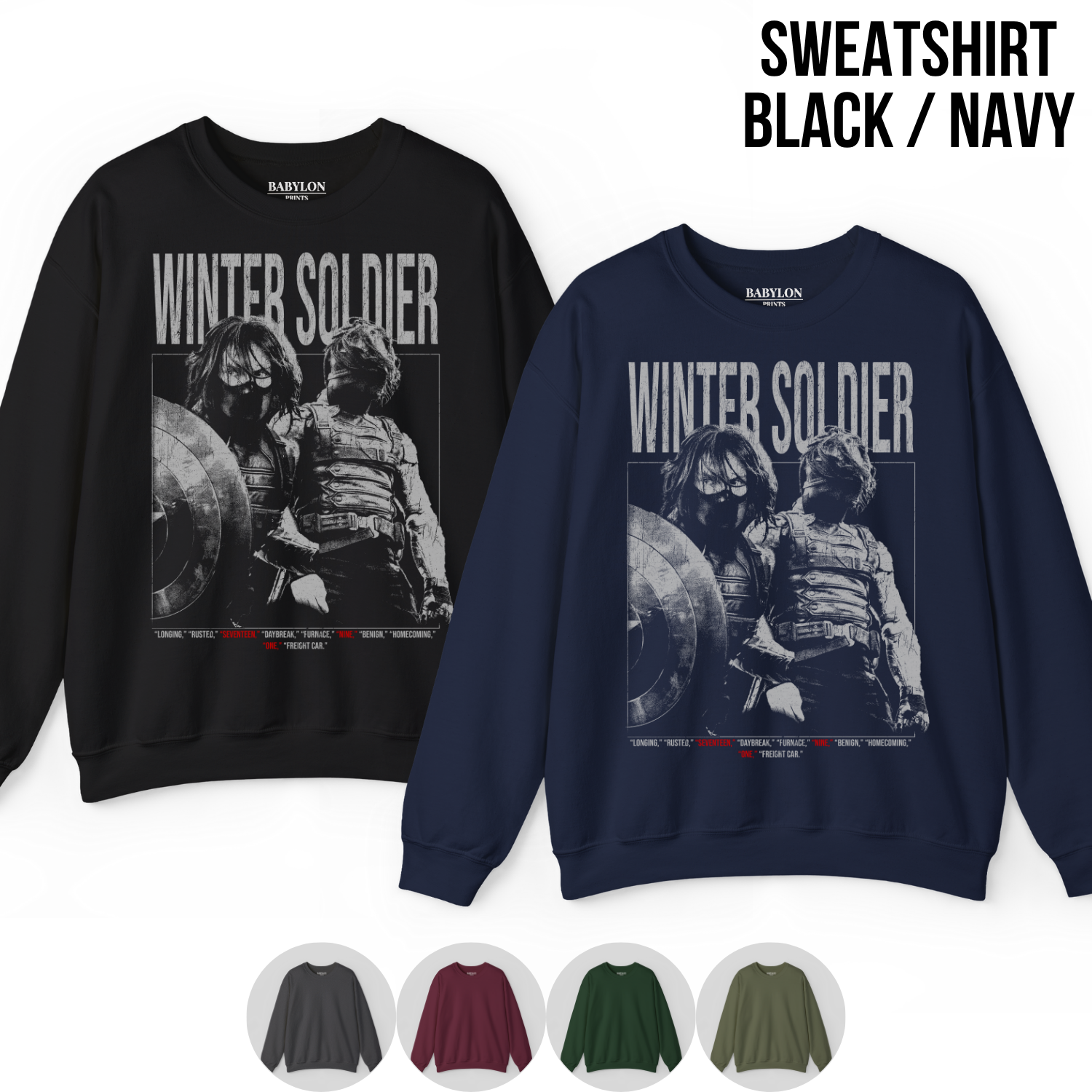 Vintage Winter Soldier Shirt – Bucky Barnes Marvel Graphic Tee