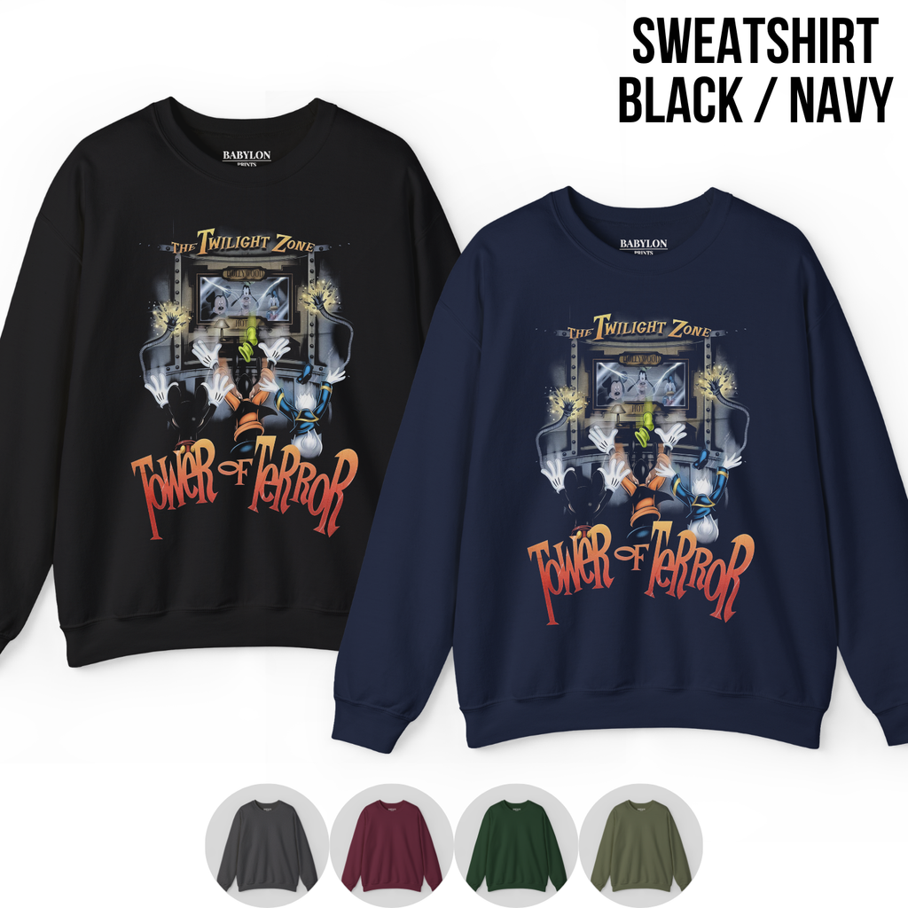 Vintage Tower of Terror Shirt – Disney Ride Tee with Mickey Donald Goofy