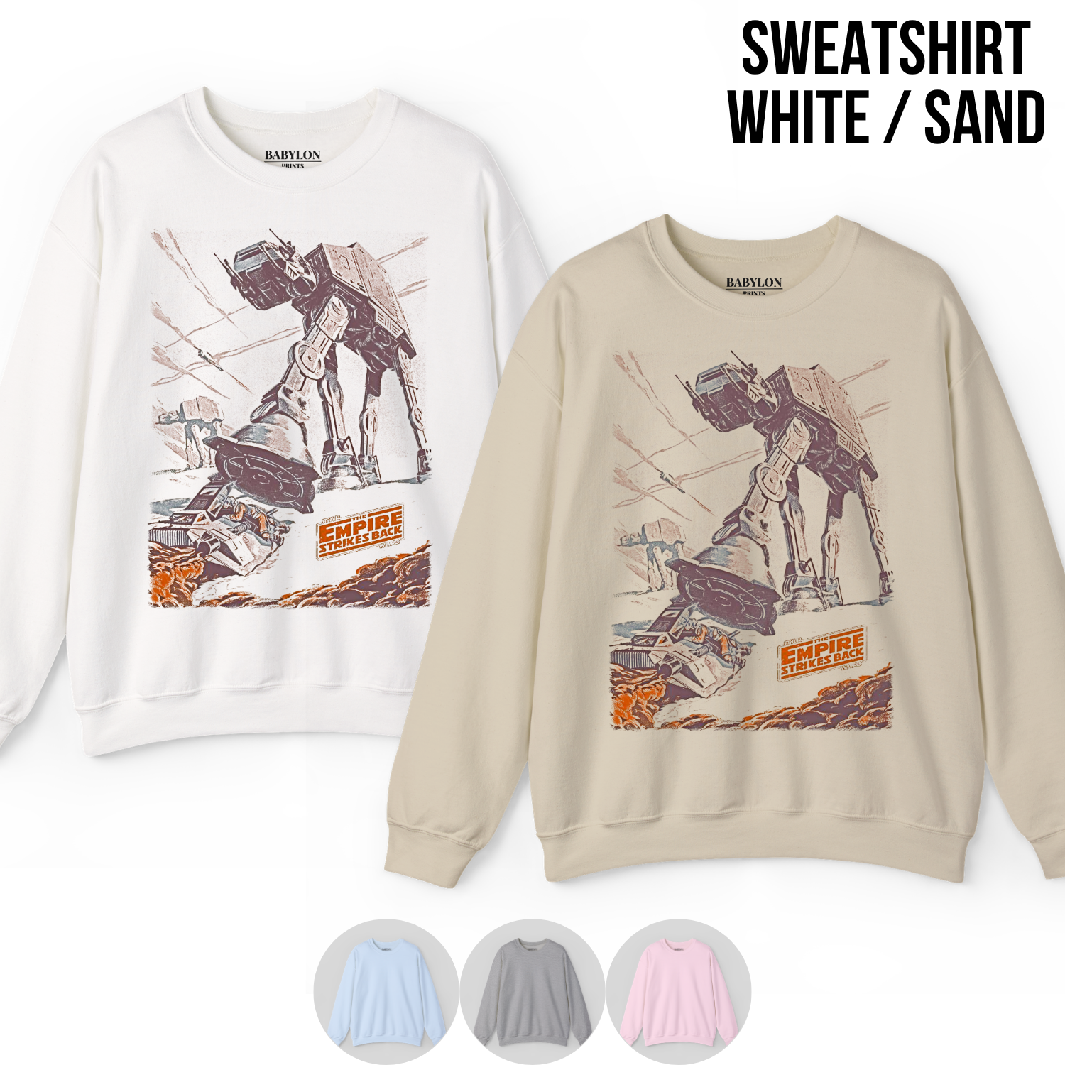 Star Wars Empire Strikes Back Shirt – AT-AT Battle of Hoth Graphic Tee