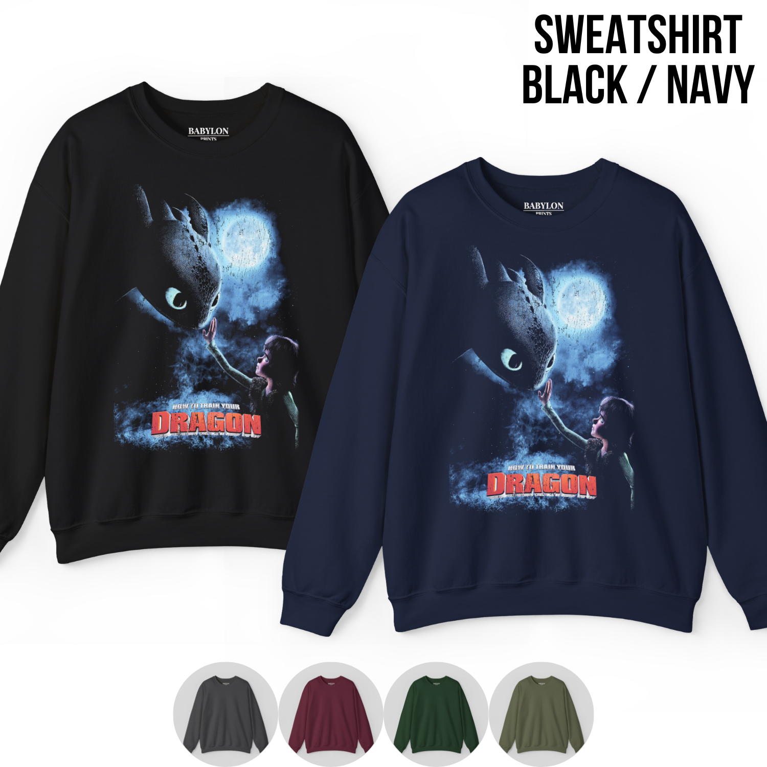 How To Train Your Dragon Shirt – Hiccup and Toothless Graphic Tee, Night Fury Dragon Fan Gift