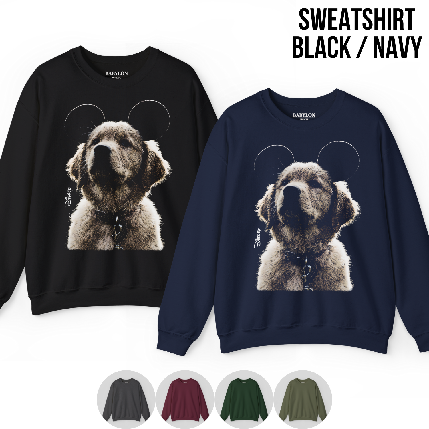 Disney Dog Mickey Ears Shirt - Golden Retriever Puppy Shirt