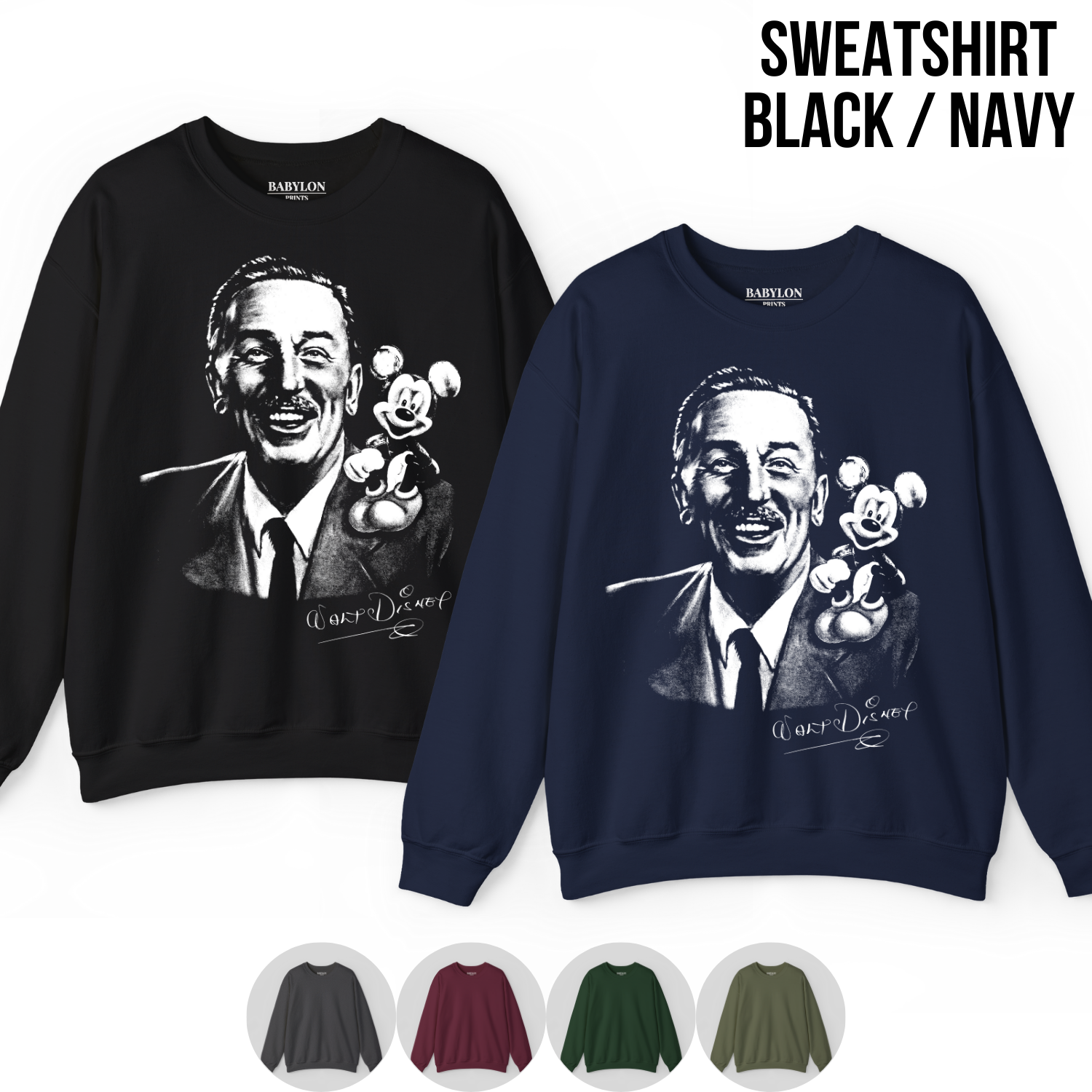 Walt Disney Mickey Portrait Shirt: Vintage Disney Tee