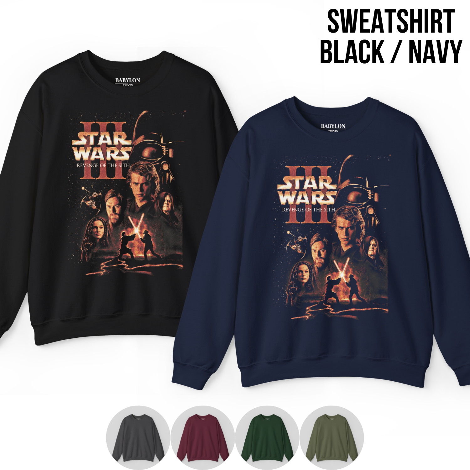 Star Wars Revenge of the Sith Shirt – Anakin vs Obi Wan Tee, Vintage Star Wars Episode 3 Shirt