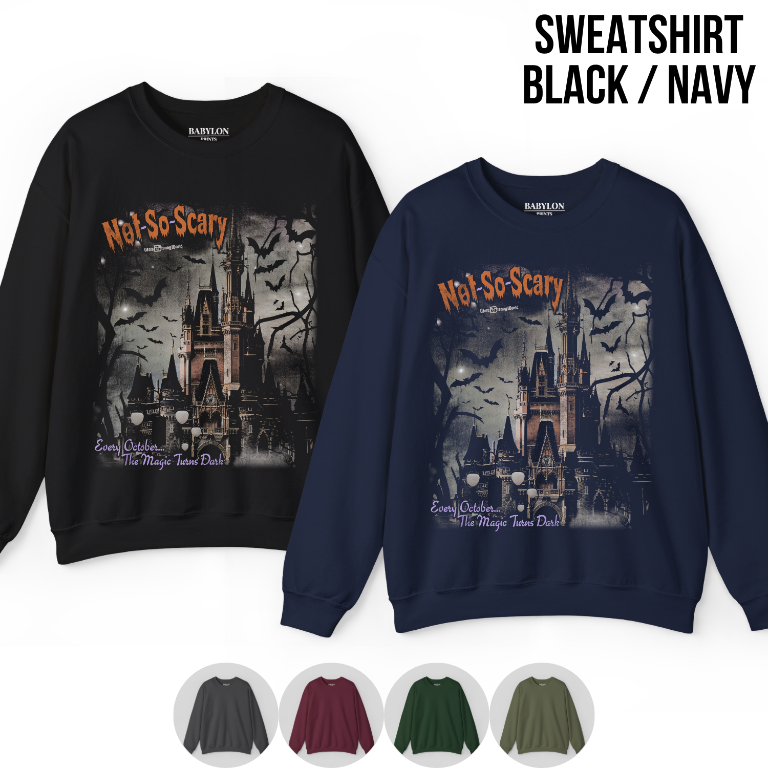Mickey's Not So Scary Halloween Shirt – Walt Disney World Not So Scary Halloween Tee, Disney Halloween Graphic Shirt, Disney World Halloween Fan Gift, Spooky Season Disney Shirt