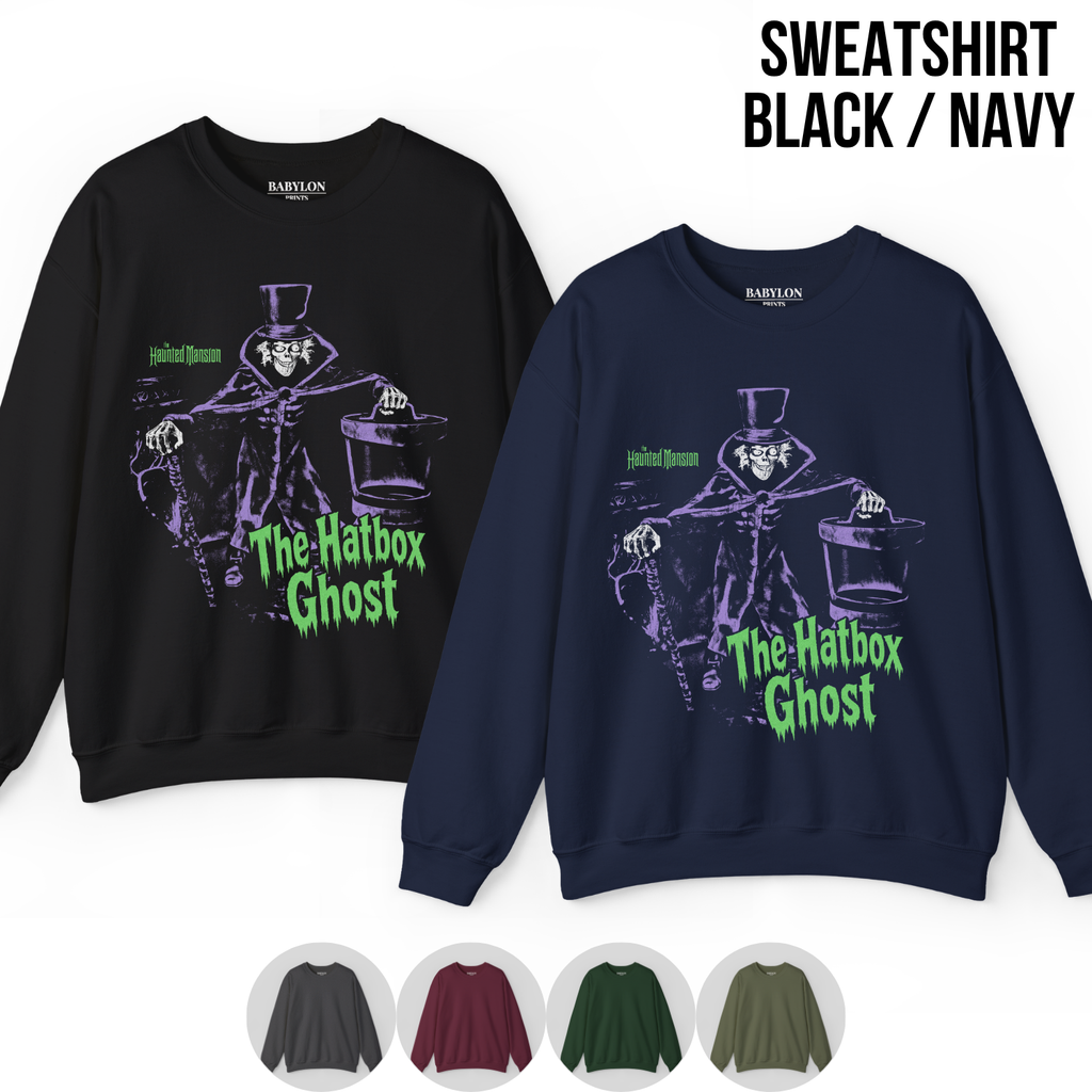 Hatbox Ghost Shirt – Haunted Mansion Hatbox Ghost Tee, Haunted Mansion Graphic Shirt, Disney Halloween Fan Gift, Disney Haunted Mansion Shirt