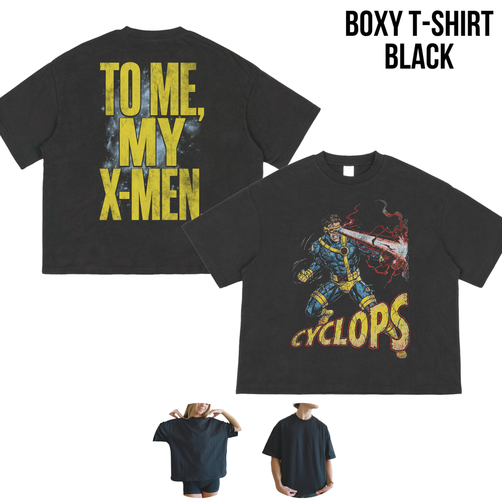 Cyclops X-Men Shirt – To Me My X-Men Cyclops Double Sided Tee, Cyclops Marvel Fan Geschenk, X-Men Comic Grafik Shirt, Marvel Mutant Tee