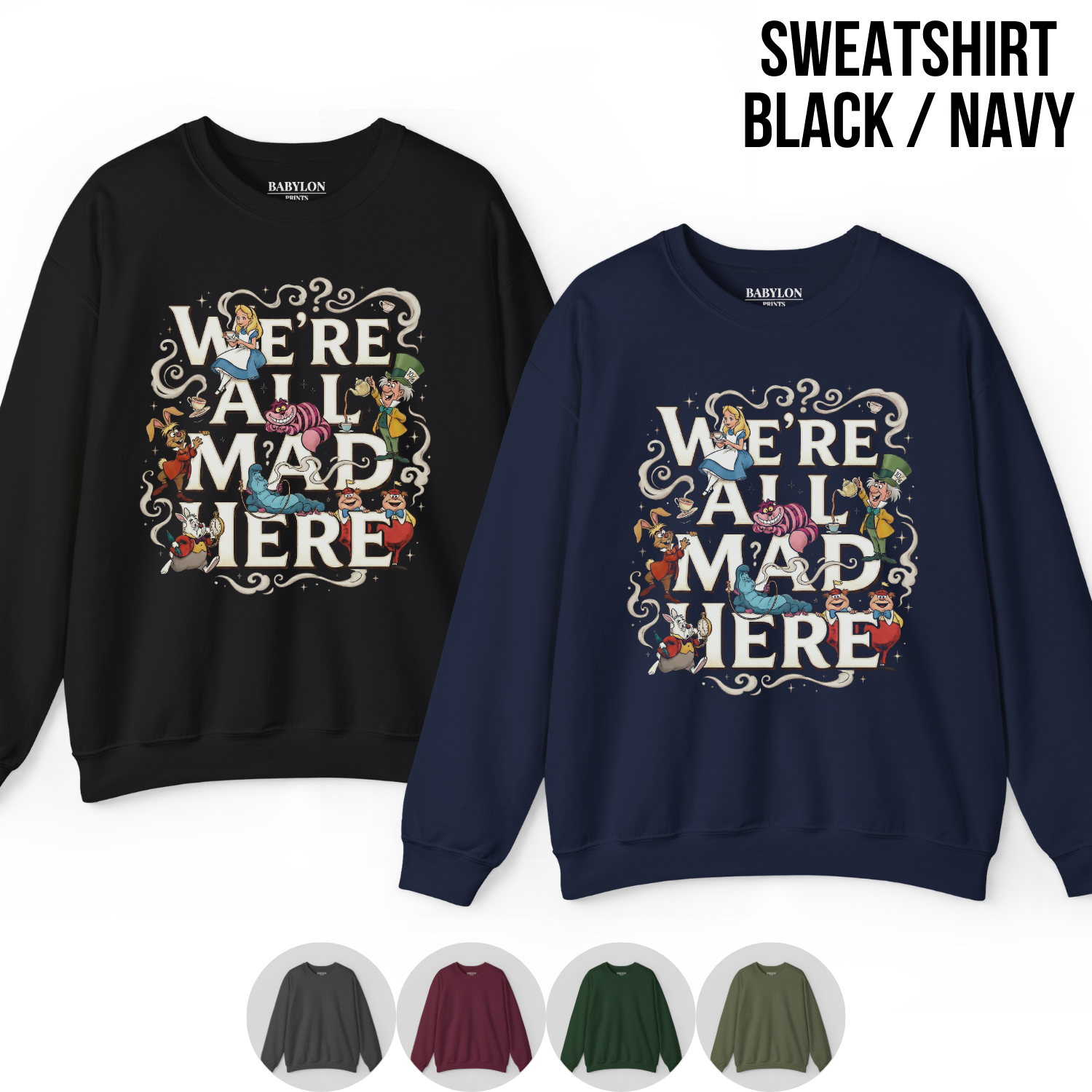 Alice in Wonderland Shirt - We’re All Mad Here Disney Tee