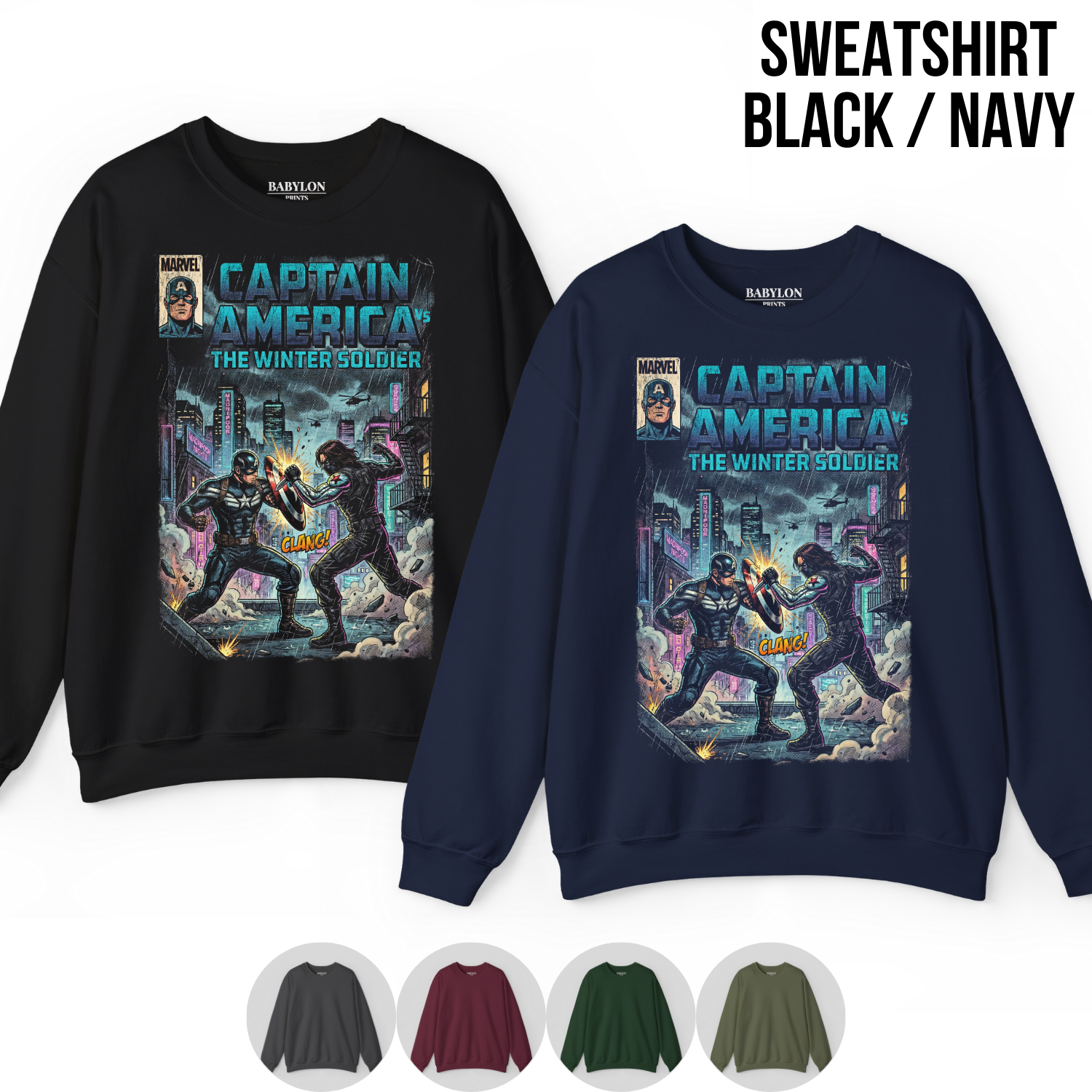 Captain America vs The Winter Soldier Shirt — Vintage Marvel Comic Cover Tee