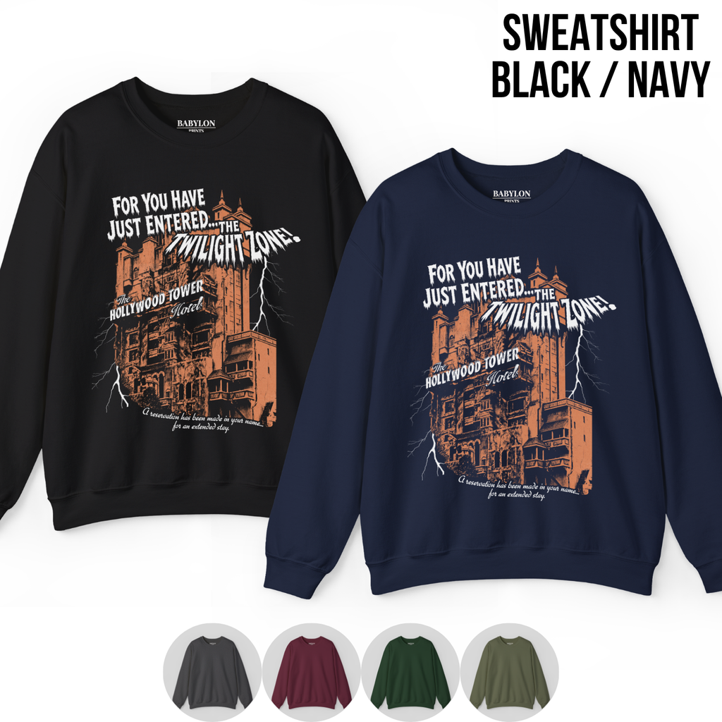 Tower of Terror Shirt – Hollywood Tower Hotel Twilight Zone Tee, Tower of Terror Graphic Shirt, Disney World Ride Fan Gift, Disney Hollywood Studios Shirt