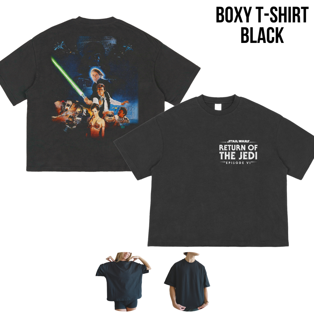 Star Wars Return Of The Jedi Shirt – Episode VI Movie Poster Double Sided Graphic Tee, Star Wars Fan Gift, Original Trilogy Shirt
