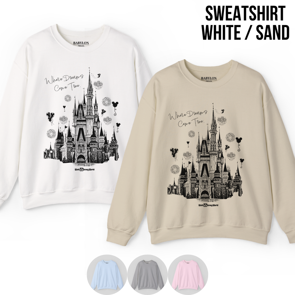 Disney Castle Shirt – Where Dreams Come True Disneyworld Tee
