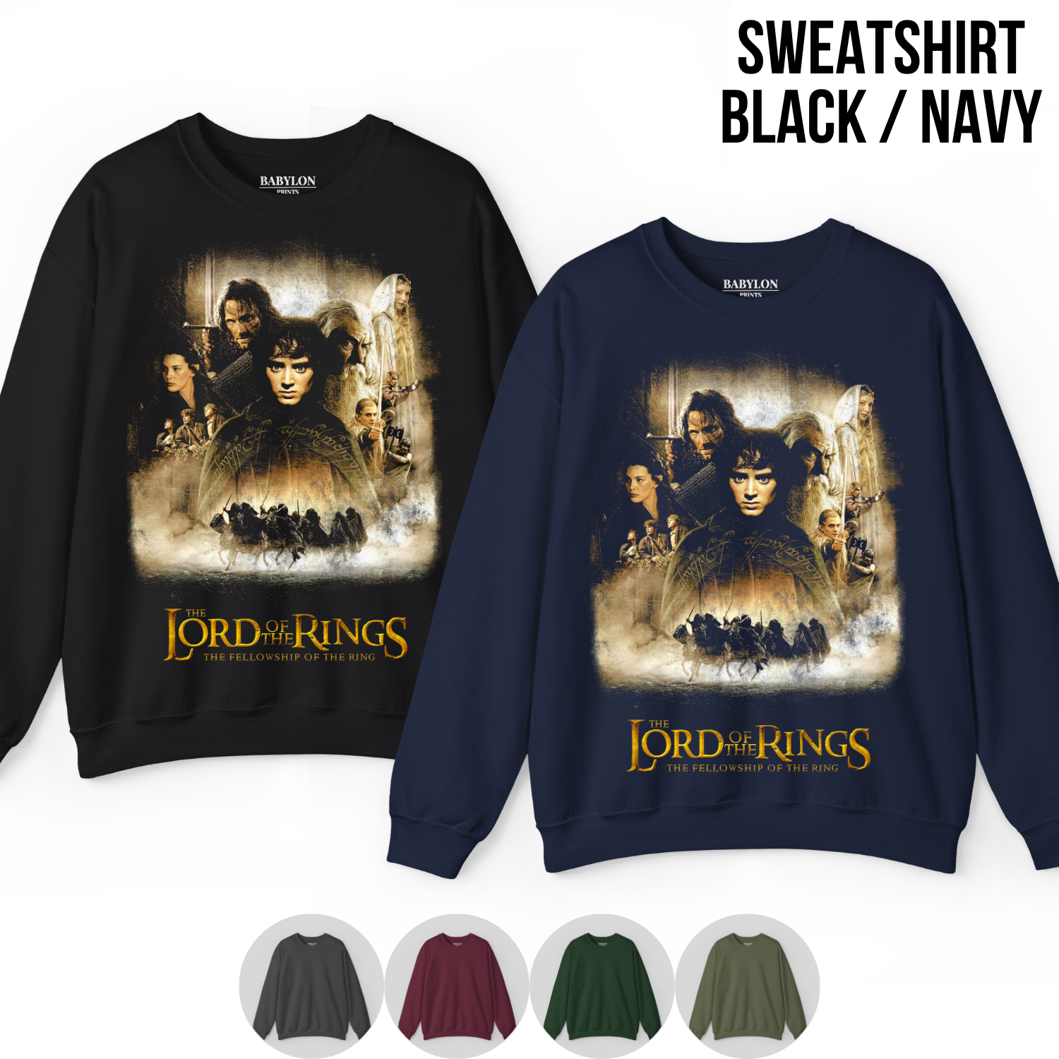 Lord of the Rings Shirt – Fellowship of the Ring Graphic Tee